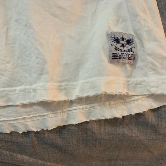 Shelby American Cobra Logo Tee - White with Red & Blue Print - Picture 3 of 4